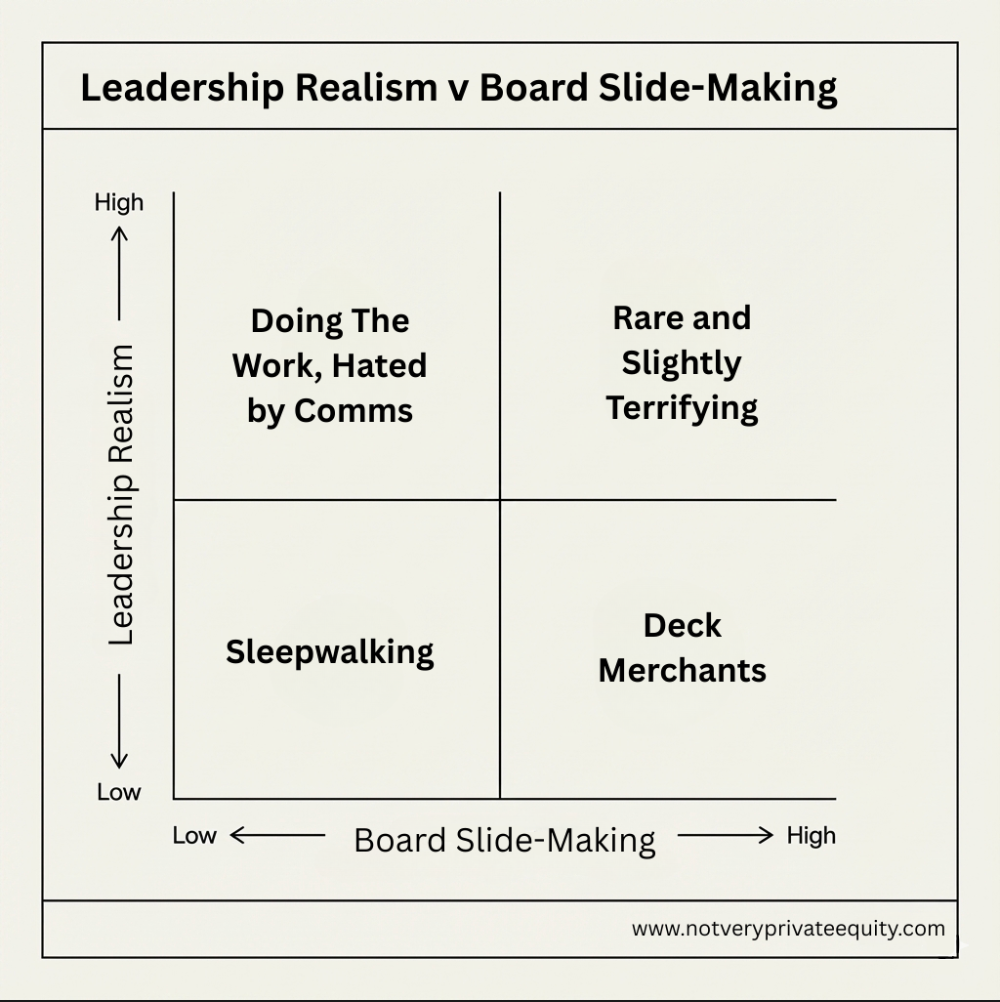 There’s a special kind of executive who can’t run a business, but can absolutely run a board meeting.